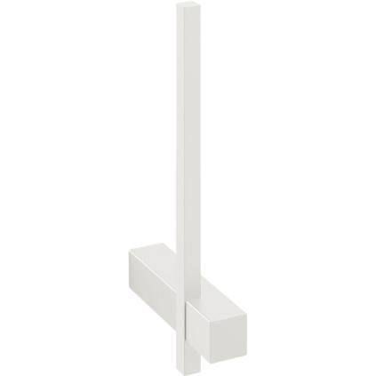 Držač za rezervni papir CARVO, 19 cm, zidni, bijeli, nehrđajući čelik, Zack