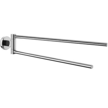 Nosač za ručnike SCALA, 46 cm, dupli, polirani, nehrđajući čelik, Zack