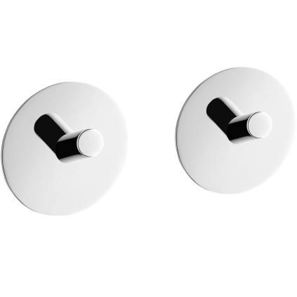 Kukica za ručnike, 4,5 cm, set od 2 kom, polirana, nehrđajući čelik, Zack