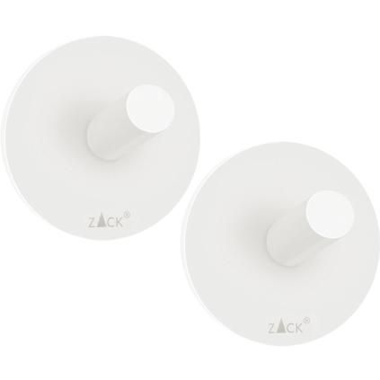 Kukica za ručnike, 4,5 cm, set od 2 kom, bijela, nehrđajući čelik, Zack