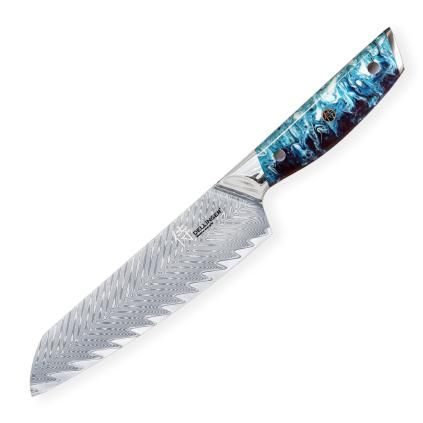 Santoku nož RESIN FUTURE, 17 cm, plava, Dellinger