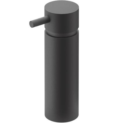 Dozator za sapun MANOLA, 175 ml, stojeći, crni, nehrđajući čelik, Zack