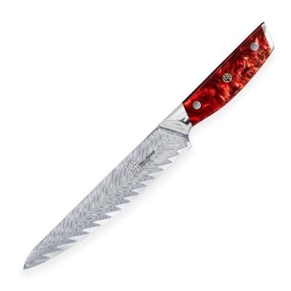 Japanski nož RESIN FUTURE, 15 cm, crvena, Dellinger