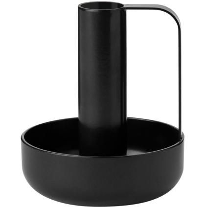 Svjećnjak za svijeće za večeru IDA, 10 cm, crna, željezo, Stelton