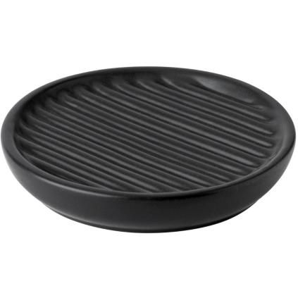 Posuda za sapun FJORD, 11 cm, crna, kamenina, Stelton