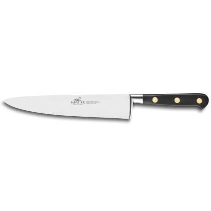 Kuharski nož IDÉAL, 20 cm, mesingane zakovice, crna, Lion Sabatier