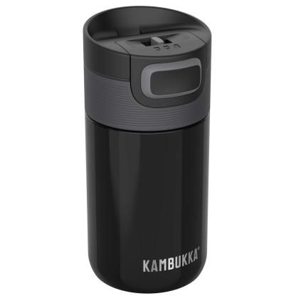 Termos šalica ETNA, 300 ml, smolena crna, nehrđajući čelik, Kambukka