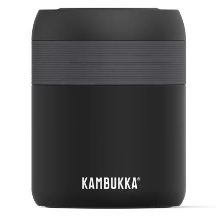 Termos posuda BORA, 600 ml, mat crna, nehrđajući čelik, Kambukka