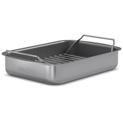 Pekač PROFESSIONAL 26 x 19 cm, s rešetkom, siva, aluminij, Eva Trio