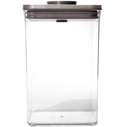 Kuhinjska posuda za pohranu POP STEEL, 4,2 l, kockasta velika, plastika, OXO