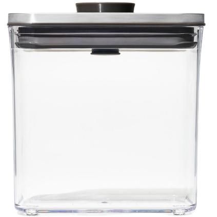 Kuhinjska posuda za pohranu POP STEEL, 1,6 l, pravokutna, plastika, OXO