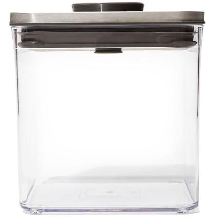 Kuhinjska posuda za pohranu POP STEEL, 2,6 l, kockasta velika, plastika, OXO