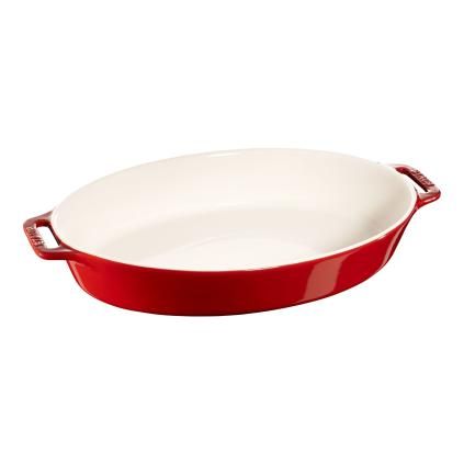Posuda za pečenje, 36 cm, crvena, keramika, Staub