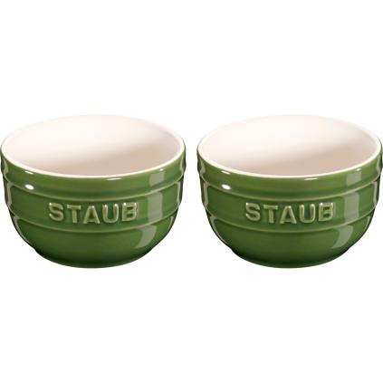 Posuda za souffle, 9 cm, set od 2 kom, zelena, keramika, Staub