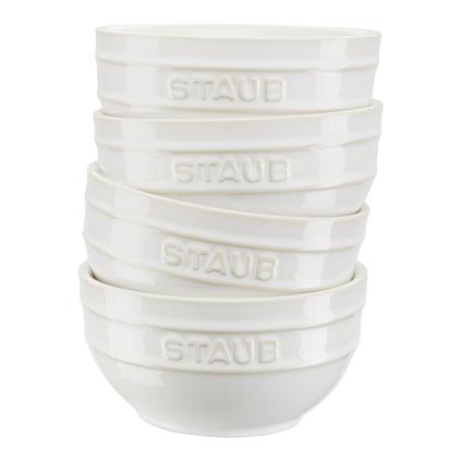 Zdjela 400 ml, set od 4 kom, slonovača, keramika, Staub