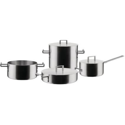 Set posuđa CONVIVIO, set od 4 kom, s poklopcima, nehrđajući čelik, Alessi