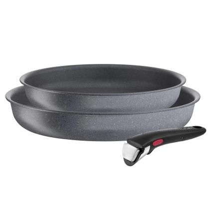 Komplet tava INGENIO NATURAL FORCE 24 cm i 28 cm, set od 3 kom, neprianjajuća, Tefal