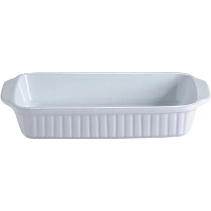 Posuda za pečenje CLASSIC, 30 cm, pravokutna, bijela, kamenina, Mason Cash