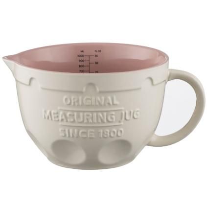 Vrč za mjerenje INNOVATIVE KITCHEN, 1 l, krem, kamenina, Mason Cash