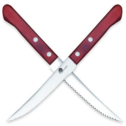 Nož za odreske EASY, 10 cm, crvena, Dellinger