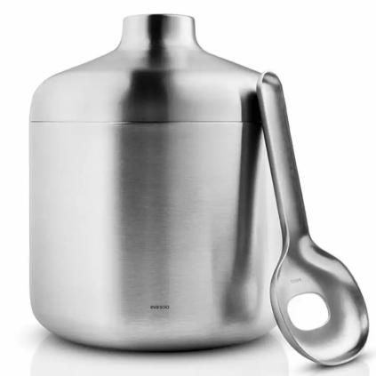 Kanta za led LIQUID LOUNGE 1,4 l, srebrna, nehrđajući čelik, Eva Trio