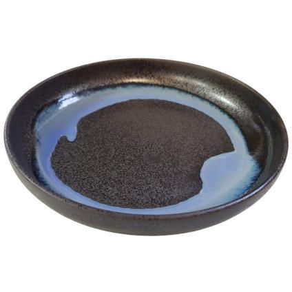 Tanjur BLUE BLUR, 22 cm, visoki rub, plava, keramika, MIJ