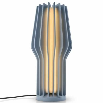 Prenosiva stolna lampa RADIANT, 25 cm, LED, prašnjavo plava, plastika, Eva Solo