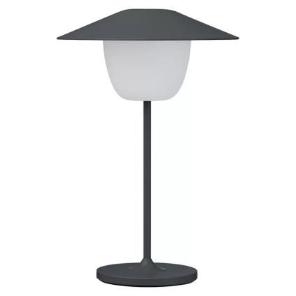 Prenosiva stolna lampa ANI MINI, 21 cm, LED, magnet siva, aluminij, Blomus