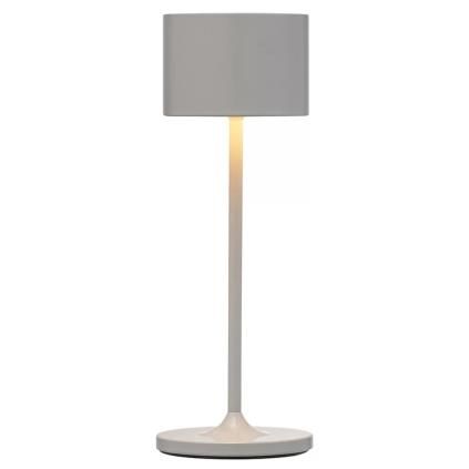 Prenosiva stolna lampa FAROL MINI, 19,5 cm, LED, bijela, satelit siva, Blomus