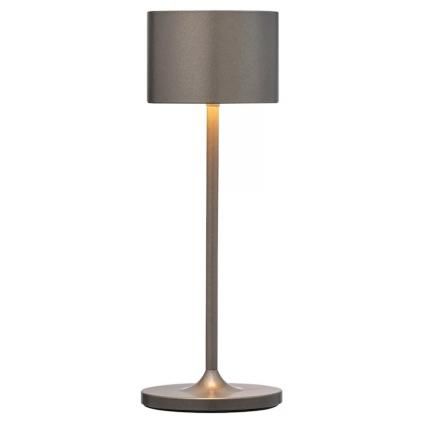 Prenosiva stolna lampa FAROL MINI, 19,5 cm, LED, spaljeni metal, aluminij, Blomus