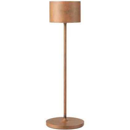 Prenosiva stolna lampa FAROL, 35,5 cm, LED, zarđali izgled, aluminij, Blomus