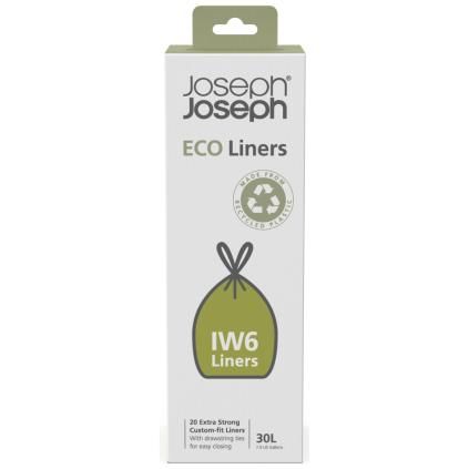 Vreće za smeće TOTEM MAX IW6 ECO LINERS 30134, 30 l, 20 kom, ekstra jaka, Joseph Joseph