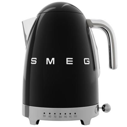 Kuhalo s regulatorom temperature KLF04BLEU, 1,7 l, crna, Smeg