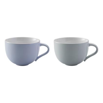 Šalica za kavu EMMA, 300 ml, set od 2 kom, plava, kamenina, Stelton