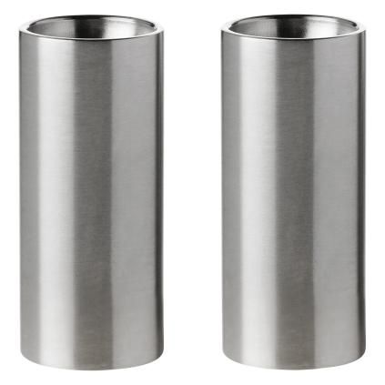 Set soljenki i paprenki ARNE JACOBSEN, set od 2 kom, srebrna, nehrđajući čelik, Stelton