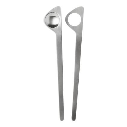 Set žlica za salatu ARNE JACOBSEN, set od 2 kom, srebrna, nehrđajući čelik, Stelton