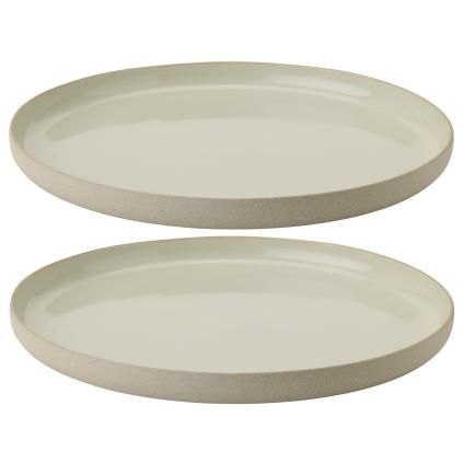 Tanjur EMMA, 24 cm, set od 2 kom, siva, kamenina, Stelton