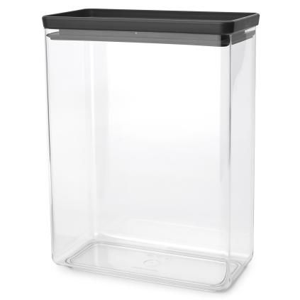 Posuda za čuvanje hrane TASTY PLUS, 5,4 l, tamno siva, plastika, Brabantia