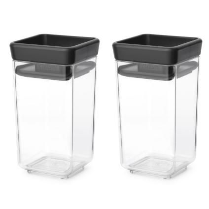 Posuda za čuvanje hrane TASTY PLUS, 150 ml, set od 2 kom, tamno siva, Brabantia