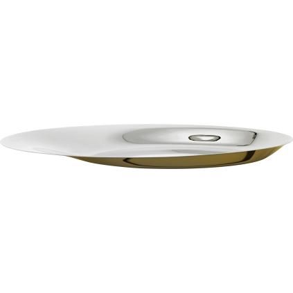Ukrasni poslužavnik NORMAN FOSTER, 46 cm, srebrna / zlatna, nehrđajući čelik, Stelton