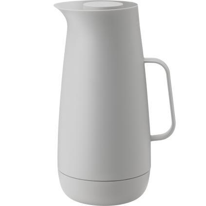 Vakuumski vrč NORMAN FOSTER, 1 l, svijetlo siva, plastika, Stelton