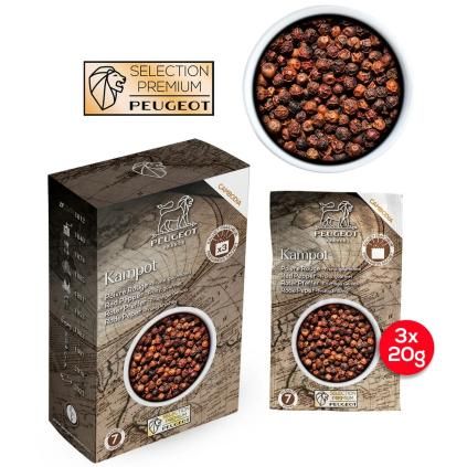 Crvena paprika KAMPOT PREMIUM, 3 x 20 g, Peugeot
