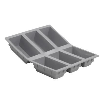 Kalup za pečenje ELASTOMOULE, za 6 kom, pogačice, silicij, de Buyer