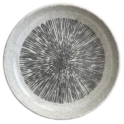 Tanjur KIZAMI, 22 cm, siva, keramika, MIJ