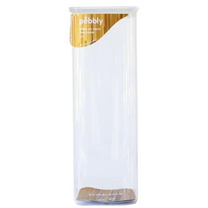 Kuhinjska posuda za pohranu PKV-046, 2,2 l, staklo, Pebbly