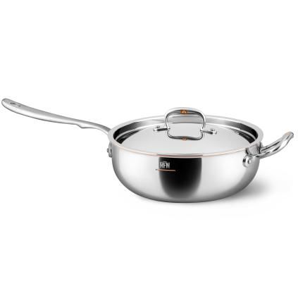 Tava za umak CON CUORE, 24 cm, srebrna, bakar, Ruffoni