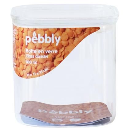 Kuhinjska posuda za pohranu PKV-044, 800 ml, staklo, Pebbly