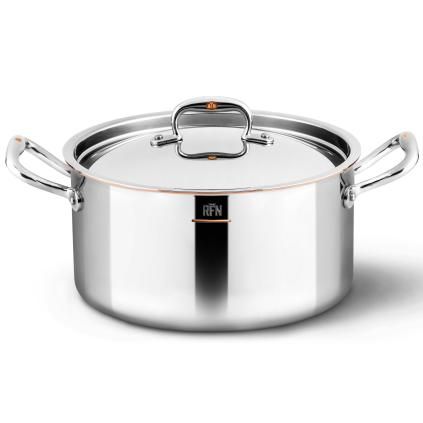 Casserole lonac CON CUORE, 24 cm, srebrna, bakar, Ruffoni