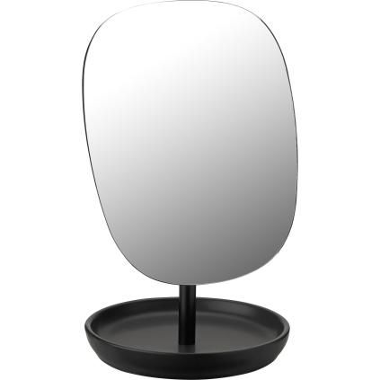 Kozmetičko ogledalo FJORD, 25 cm, crna, željezo/kamenina, Stelton