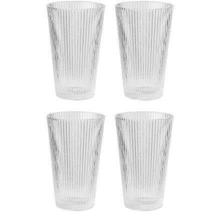 Visoka čaša PILASTRO, 350 ml, set od 4 kom, prozirna, Stelton